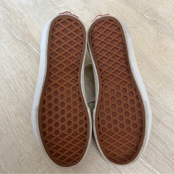 Kids Mustard Yellow White Vans size 2 - Picture 8 of 9